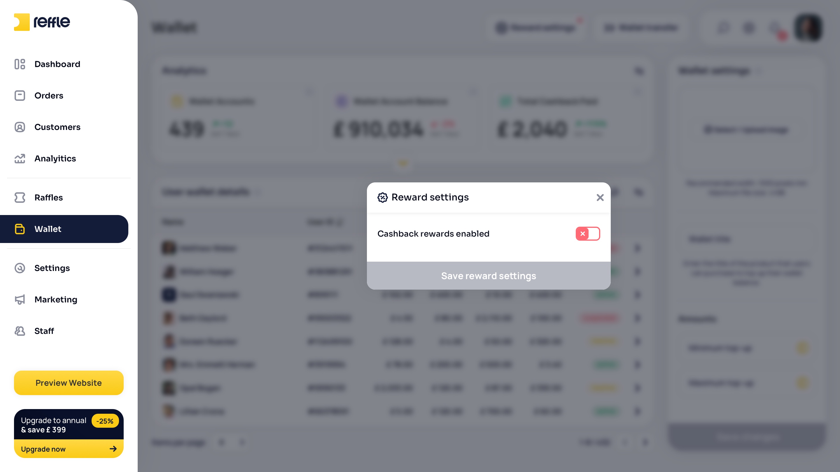 Wallet screen 6