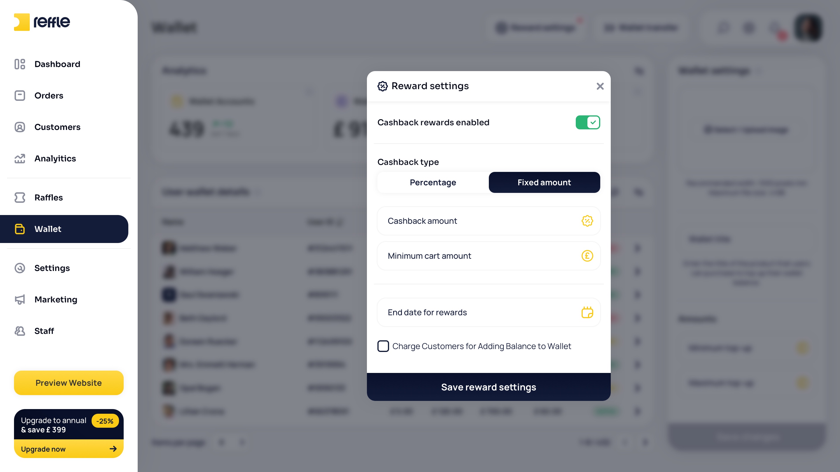 Wallet screen 9