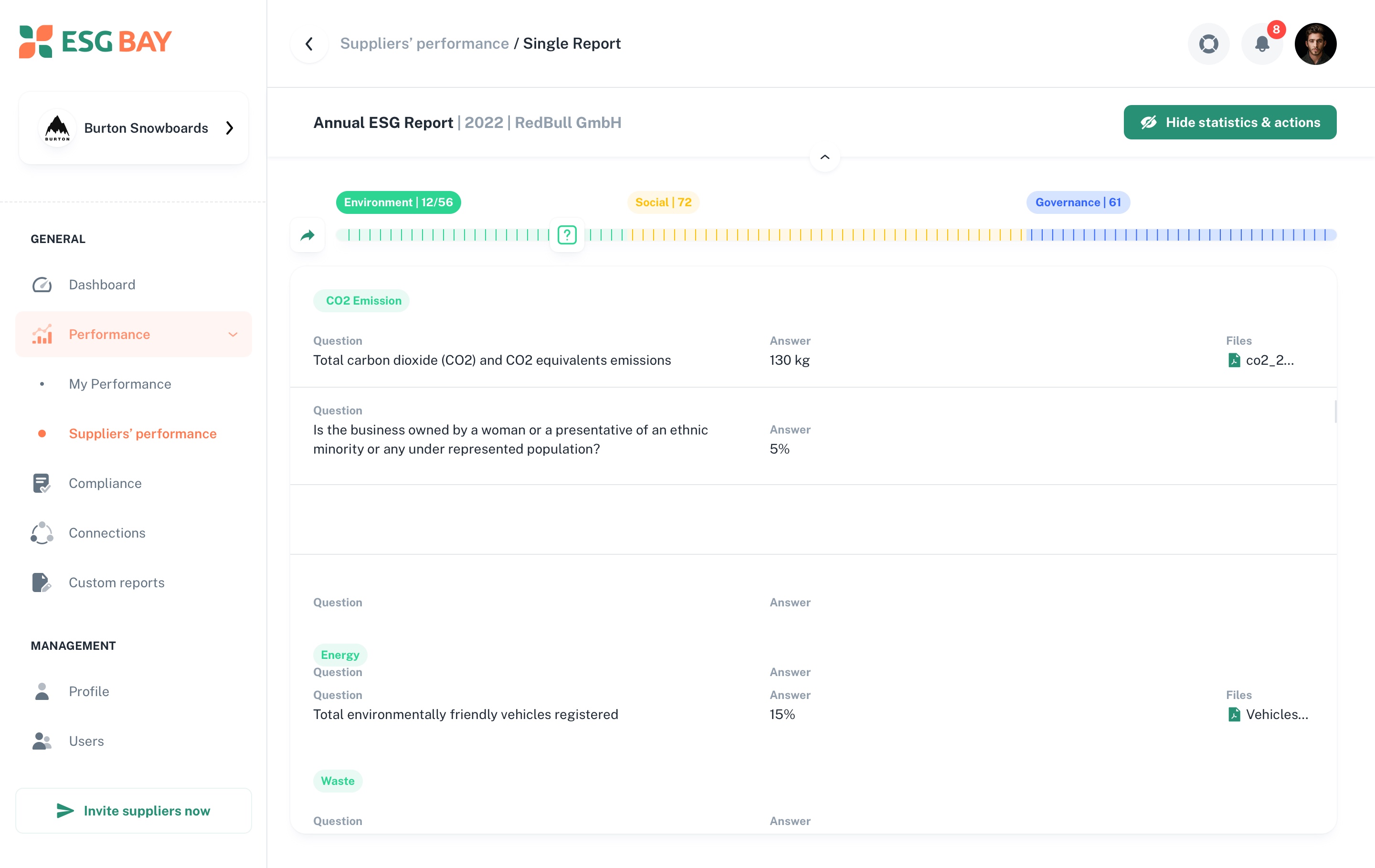 Create Report screen 6