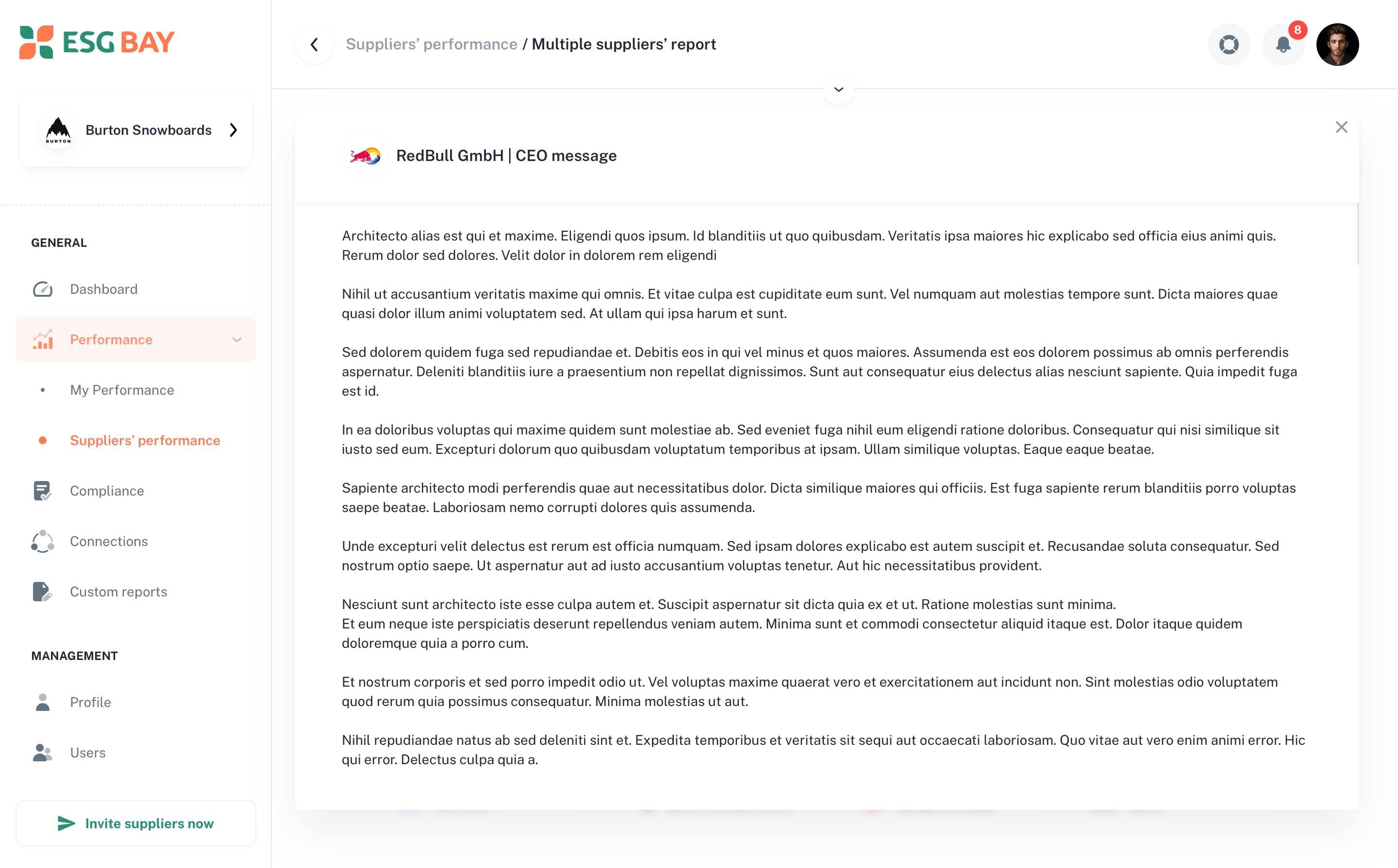 Create Report screen 7