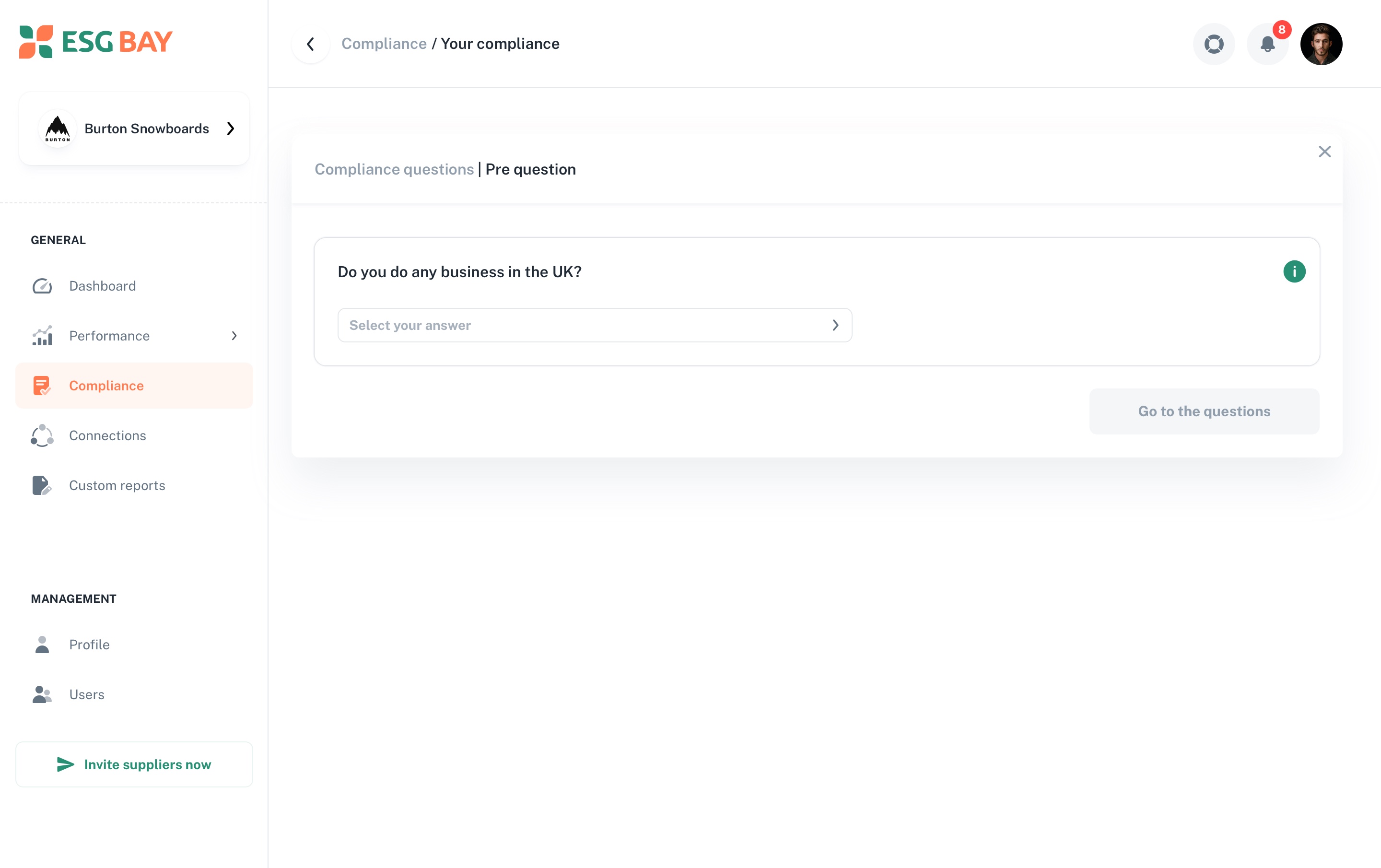 Compliance screen 6